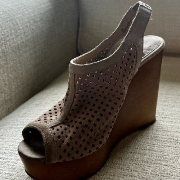 Steve Madden Platform Wedge Sandals - Slingback Platform Sandals -Fall Sandals - Picture 3 of 8